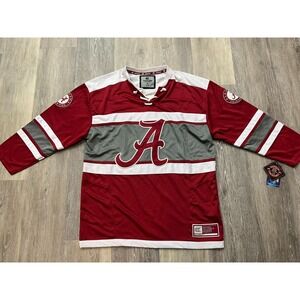 NWT Vintage University of Alabama Crimson Tide Hockey Jersey Size M